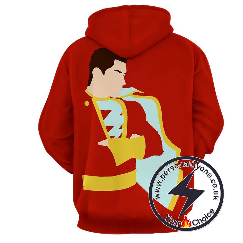 Red Shazam - Shazam 3D - Shazam Hoodies